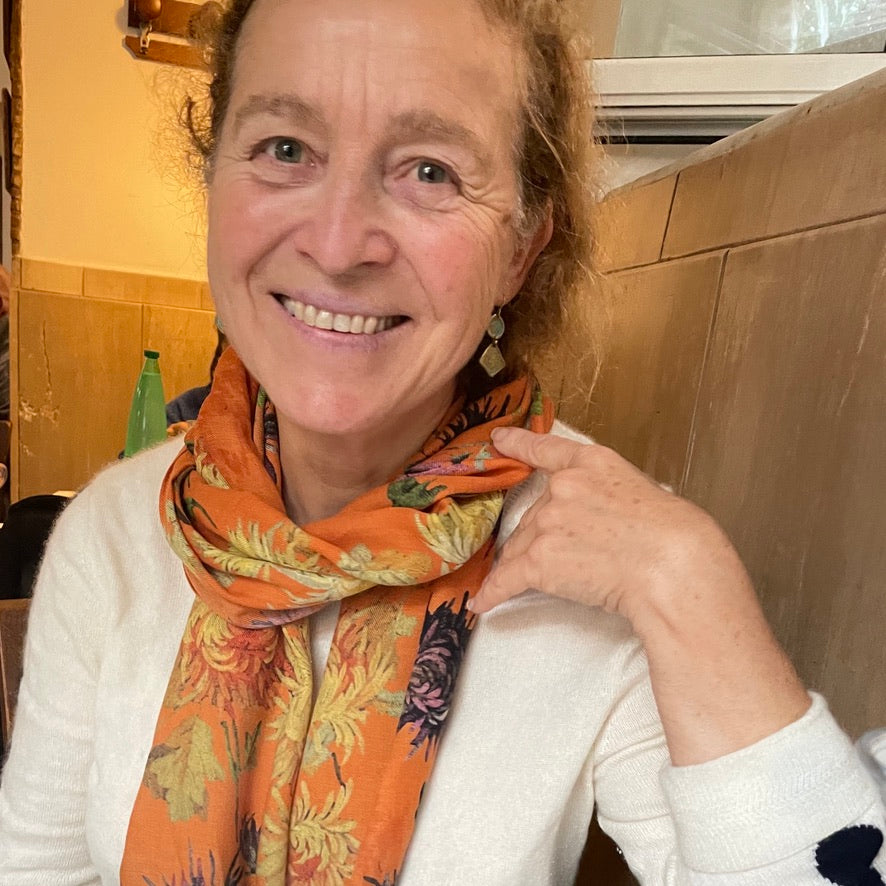 Laurence enjoying lunch at a trattoria in Rome
