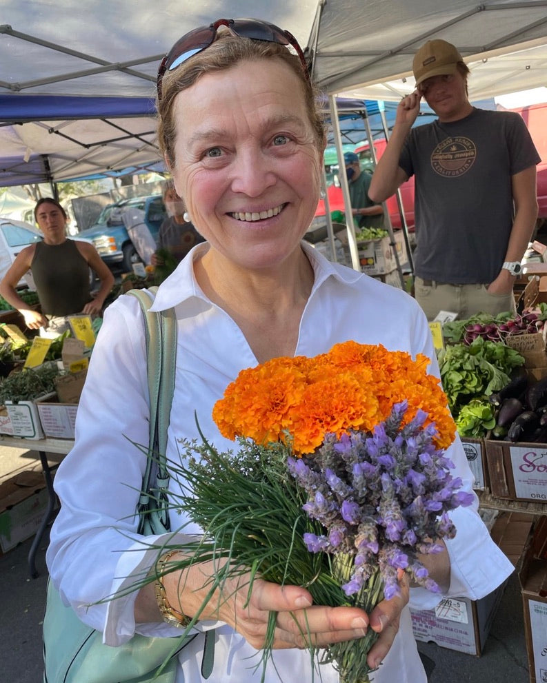 Laurence Hauben at the Saturday Santa Barbara Farmers Market